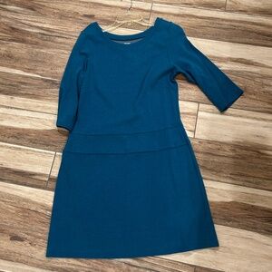 Horny Toad Women Dress Teal Blue Drop Waist Dress XL Excellent!